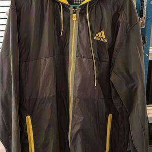 Adidas Men's Performance Jacket in Black and Yellow